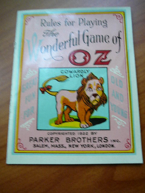 Wonderful game of oz booklet