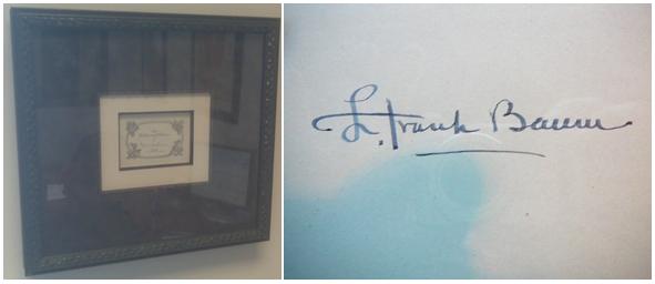 Frank baum signature