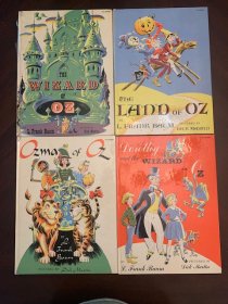 Set of 4 Wizard of Oz books from 1961. illustrated by Dick Martin