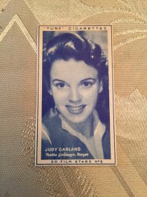 JUDY GARLAND - 1947 CARRERAS TURF card famous for starring in the Wizard of Oz - $100.0000