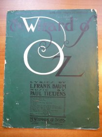 Wizard of Oz sheet music - 1902 "THE WIZARD OF OZ" L. FRANK BAUM'S "WHEN YOU LOVE" - $100.0000