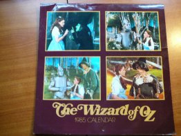 1985 Wizard of oz Calendar. - $15.0000
