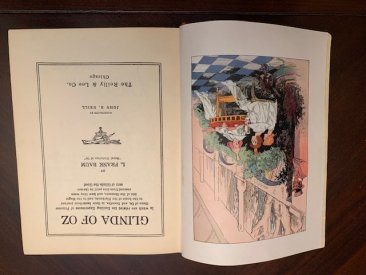 Glinda of Oz. 12 color plates (c.1920). 1923 edition