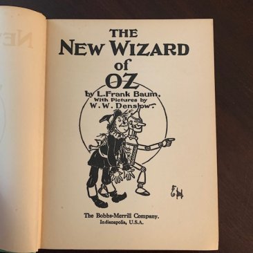 Wizard of OZ, 5th edition 2nd state from 1930s.