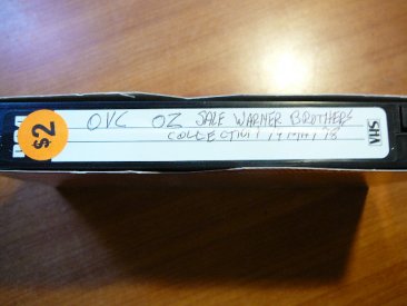 Home made VHS tape.  - $5.0000