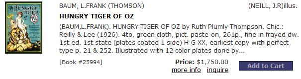 Hungry Tiger of Oz