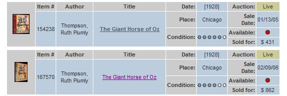 Giant Horse of Oz