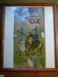 Framed front cover from 1921 Wizard of Oz game by Parker Brother