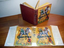 Giant Horse of Oz. 1st edition with 12 color plates in 1st dust jacket (c.1928). Sold 1/19/2013 - $1200.0000