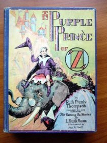 Purple Prince of Oz. 1st edition with 12 color plates (c.1932) SOld 4/10/10 - $150.0000