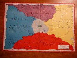 Rare Marvelous Land of Oz map, 1920 by Reilly & Lee - $100.0000