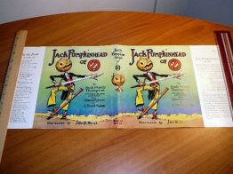 Facsimile dust jacket for Jack Pumpkinhead of Oz book - $19.9900