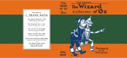 Facsimile dust jacket for Wizard of Oz book  5th edition