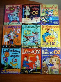 Set of 9 Rand McNally Junior editions series OZ books from late 1939 - $350.0000