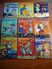 Set of 9 Rand McNally Junior editions series OZ books from late 1939 - $250.0000