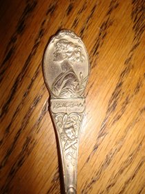Colonial's Silver Souvenir Spoon "Billy Burke"-Good Witch in the Wizard of OZ 