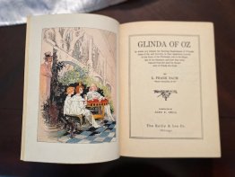 Glinda of Oz. 1st edition, Pre 1935 edition with 12 color plates . ~ c.1920