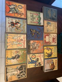 Complete set of 14 Frank Baum Oz books with color plates. - $2500.0000