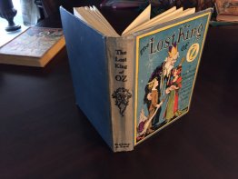 Lost King of Oz. 1st edition with 12 color plates in 1929 dust jacket (c.1925)