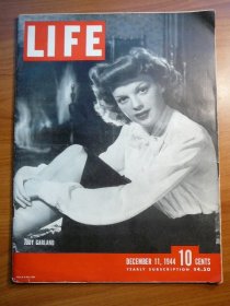 Judy Garland in 1944  issue of Life magazine. SOLD 11-09-2010 - $30.0000
