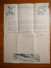 Ruth Thompson signed personal letter in personal stationary - $1500.0000
