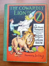 Cowardly Lion of Oz. 1st edition,1st state 12 color plates (c.1923). SOld 6/5/2010 - $700.0000