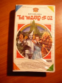 Wizard of Oz VHS tape. Copyright 1939, 1966. SOLD 4/07/2010 - $10.0000