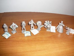 8 miniature Wizard of Oz pewter figurines - $120.0000