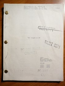 The Wizard Of Oz script copy dated 8/8/38 - $8000.0000