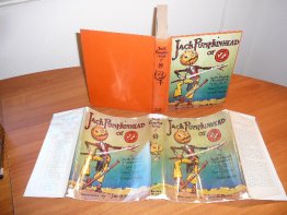 Jack Pumpkinhead of Oz. Post 1935 edition with dust jacket (c.1929). Sold 11/13/2011 - $75.0000
