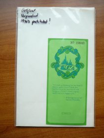 Land of Oz park ticket from 1970s. Sodl 3/31/13 - $25.0000