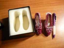 The Ruby Slippers from The Wizard of OZ . Limited edtion. Sold 9/2/2011 - $75.0000