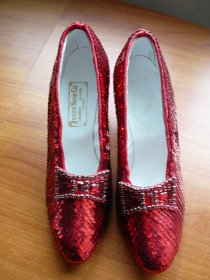 Replica of Ruby Slippers. 2002 by Eric Decker . Sold 1/10/2012 - $1500.0000