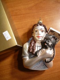 Wizard of OZ. Dorothy with Toto. Polonaise Kurt S.Adler christmas ornament. Sold 12/3/12 - $125.0000