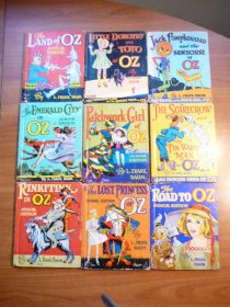 Set of 9 Rand McNally Junior editions series OZ books from late 1939. SOld 4/27/2012 - $200.0000