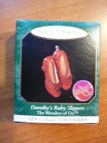 Wizard of OZ- Ruby slippers - Keepsake christmas ornament . Sold 12/2/12 - $5.0000