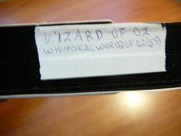 Home made VHS tape. Whimsical World of Oz