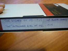 Home made VHS tape. 1925 Wizard of Oz and Patchwork Girl of Oz