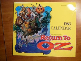 Return to Oz Calendar from 1986