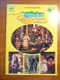 Return to Oz - Coloring book. Sold 1/22/2013 - $10.0000