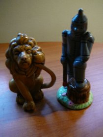 Wizard of Oz Tinman and Cowardly Lion Salt & Pepper Shakers  - $15.0000
