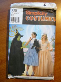 Wizard of Oz -Simplicity costumes - 7808 - $7.0000