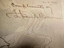 FRANK BAUM SIGNED AUTOGRAPH PAGE. Signed in 1st edition copy of Lost Princess of Oz
