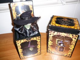 The wizard of oz wicked witch musical jack in the box   50th Anniversary Music  Box - $250.0000