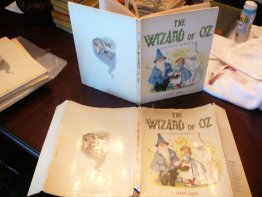 The Wizard of OZ. Illustrated by Maraja. Large hardcover with dj. c1957. - $110.0000