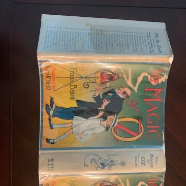 Original dust jacket for Magic of Oz  from 1951 copy