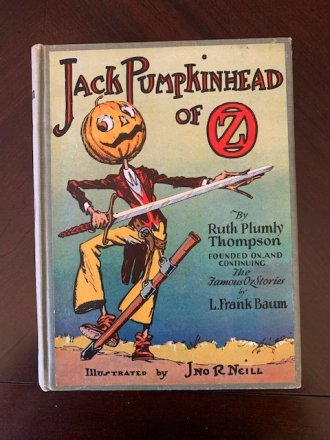 Jack Pumpkinhead of Oz. 1st edition with 12 color plates in 1st dj (c.1929)